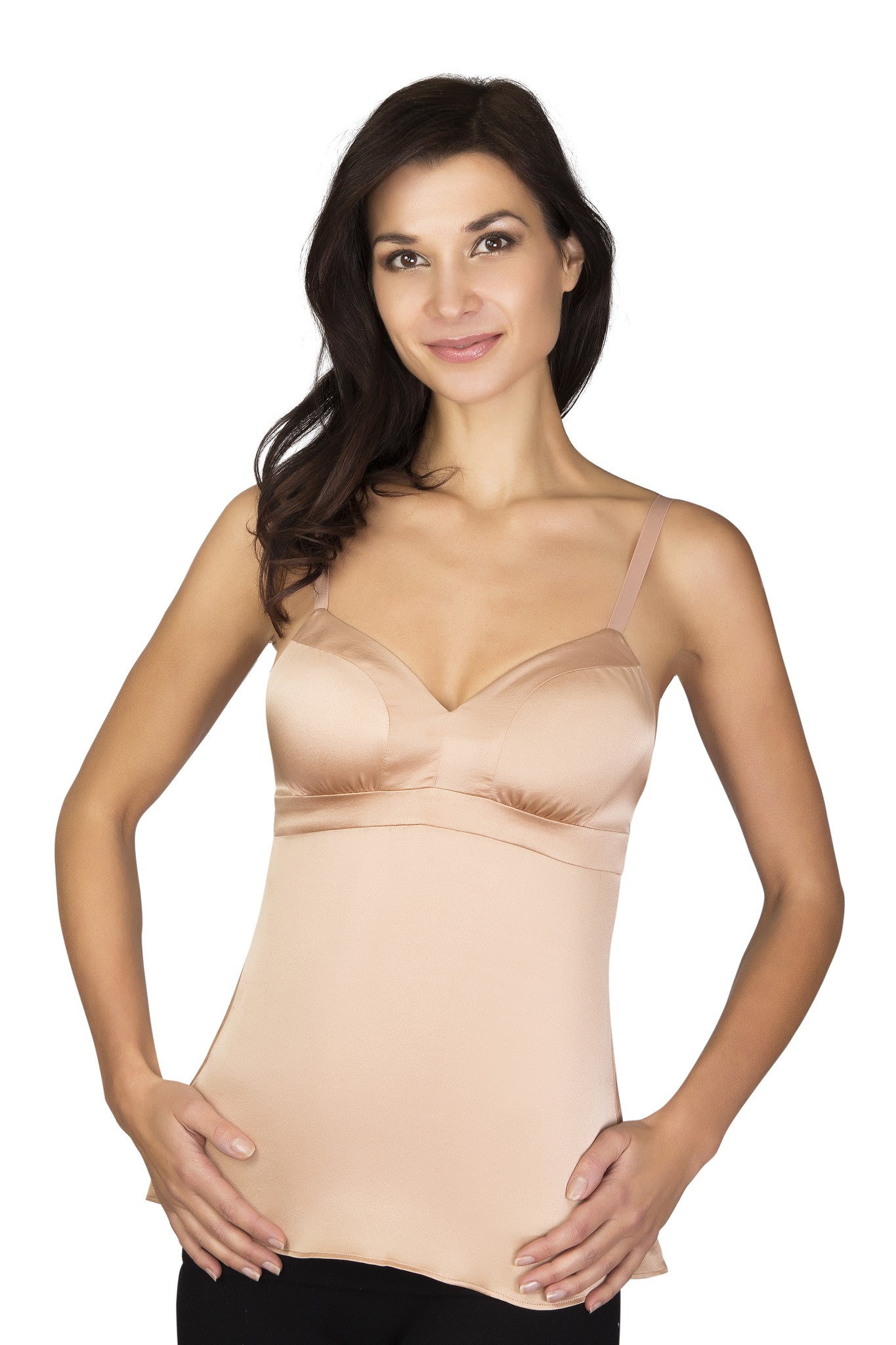  Body Sensors Women's Silk Camisole, Natural, XS : Clothing,  Shoes & Jewelry